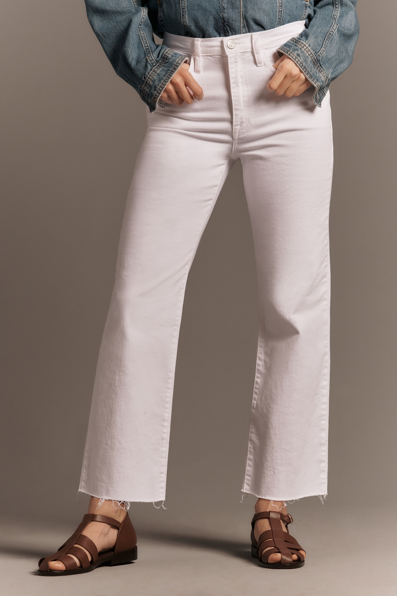 FRAME Le Jane Crop High-Rise Straight-Leg Jeans