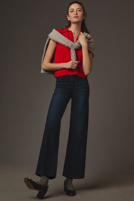 FRAME LE SLIM PALAZZO HIGH-RISE WIDE-LEG JEANS
