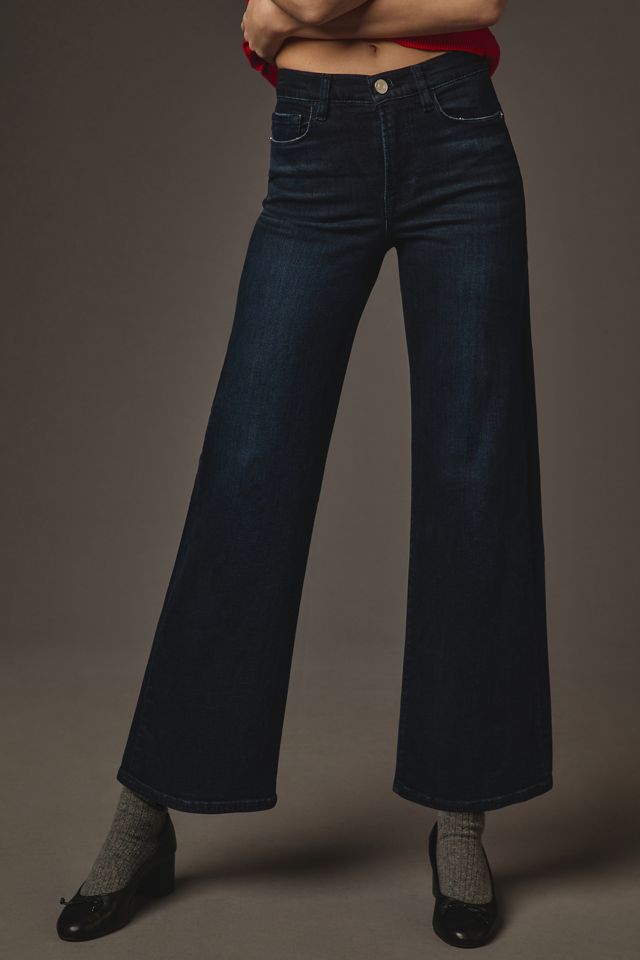 FRAME Le Slim Palazzo High-Rise Wide-Leg Jeans #1