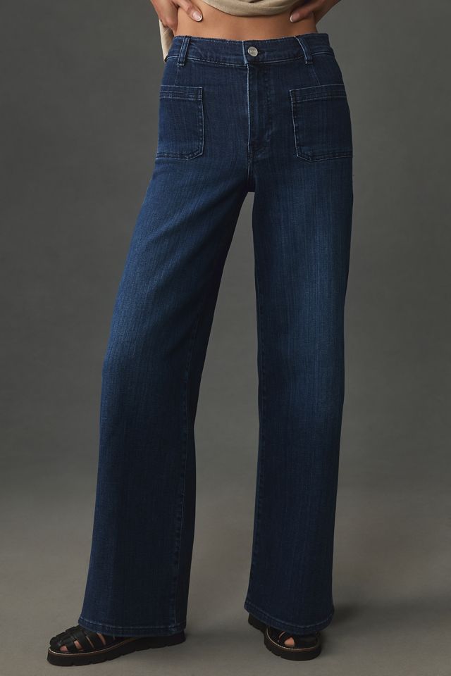 FRAME Le Slim Palazzo High-Rise Wide-Leg Jeans #1