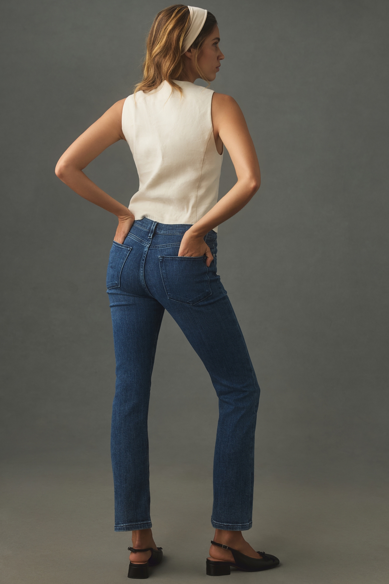 FRAME Le High High-Rise Straight Jeans