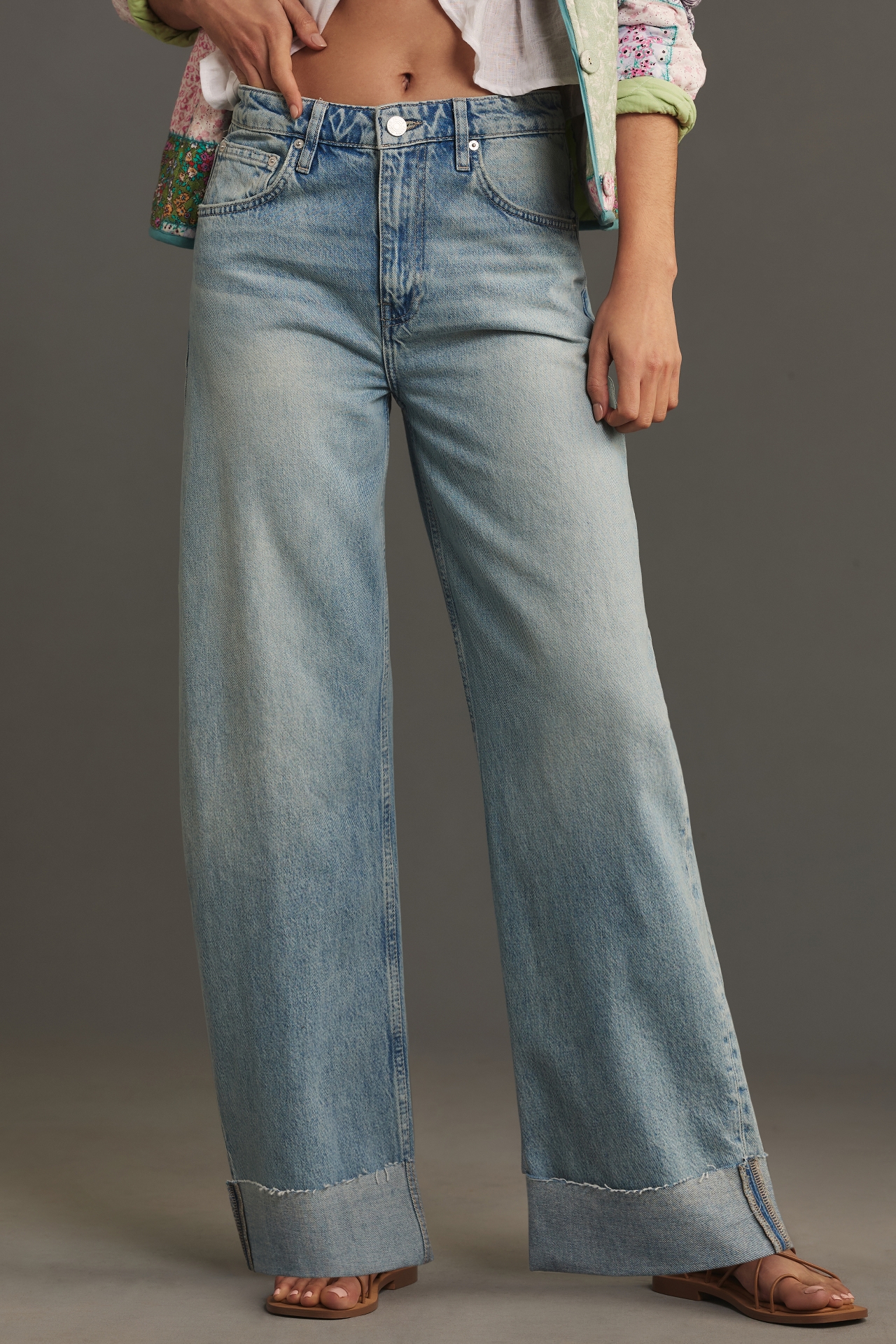 FRAME Long Barrel High-Rise Jeans