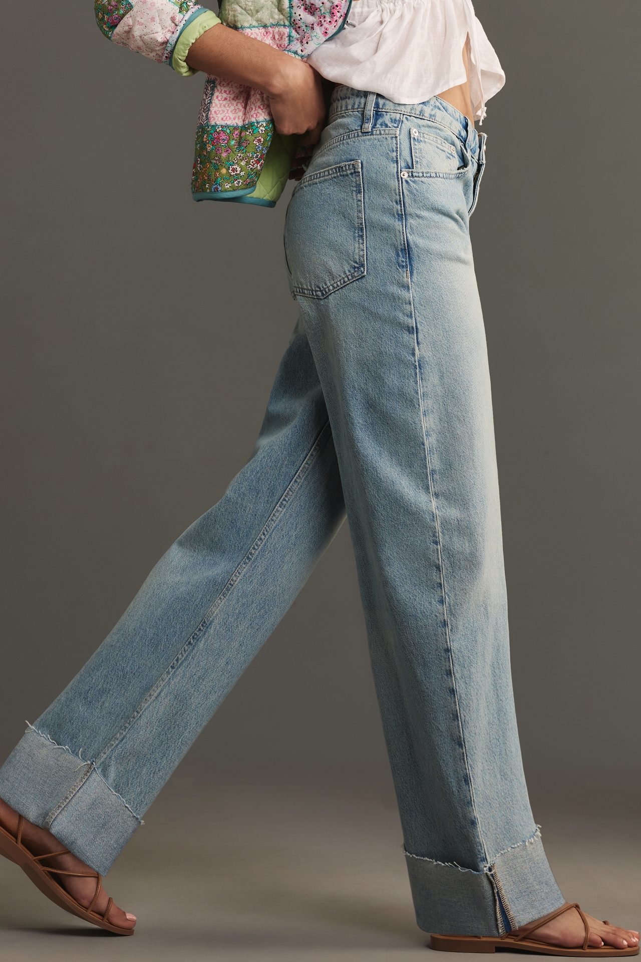 FRAME Long Barrel High-Rise Jeans