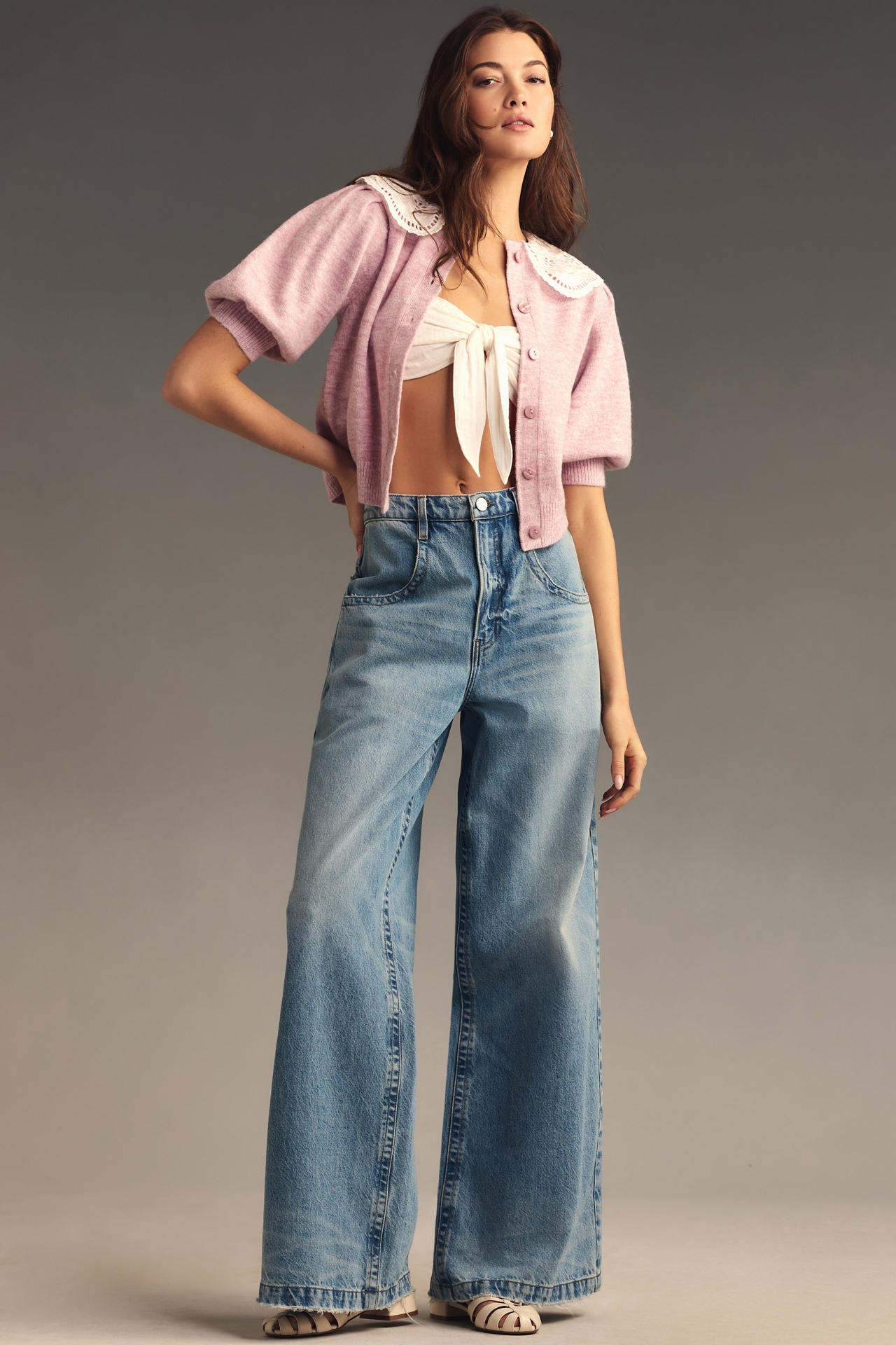 FRAME The Skater High-Rise Wide-Leg Jeans