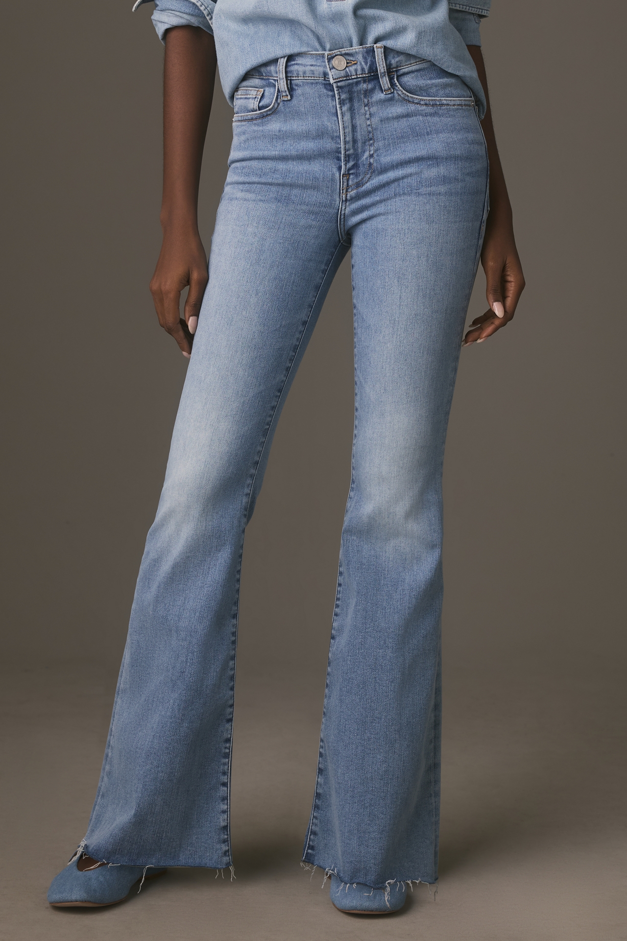 FRAME Le Easy Flare High-Rise Jeans