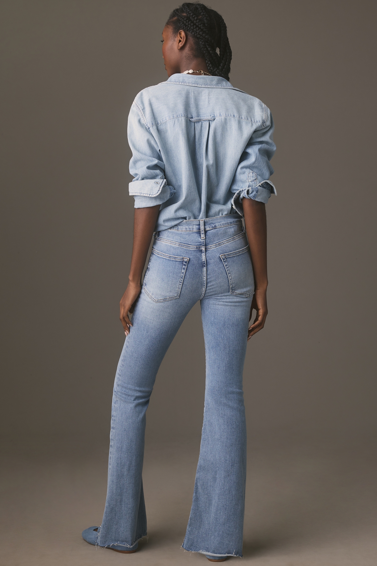 FRAME Le Easy Flare High-Rise Jeans