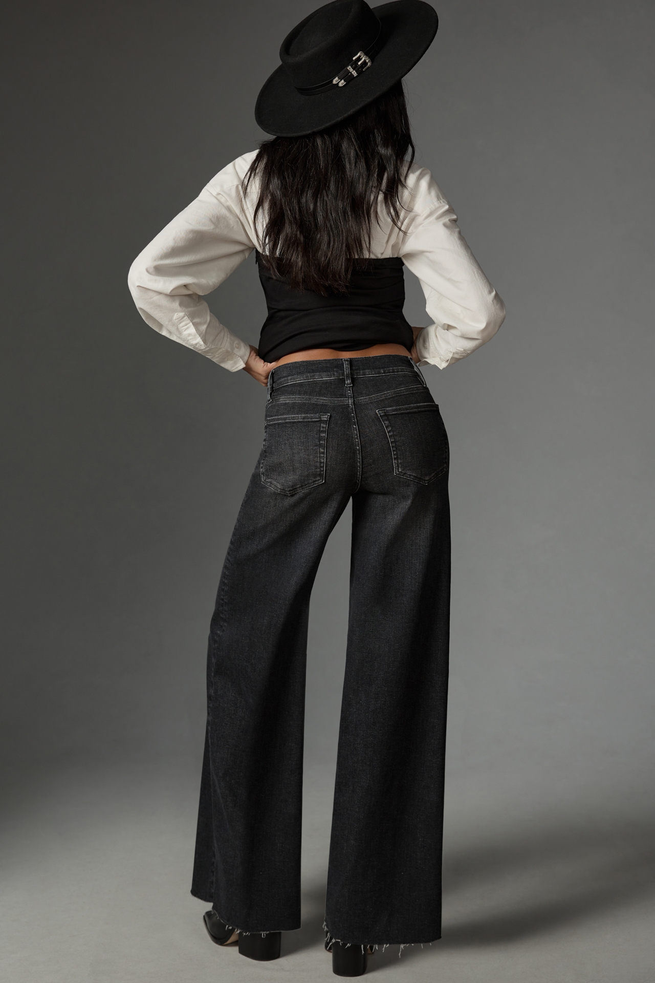 FRAME Le Slim Palazzo High-Rise Wide-Leg Jeans