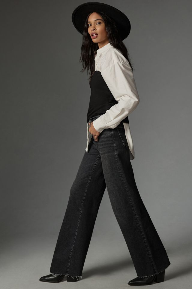 FRAME Le Slim Palazzo High-Rise Wide-Leg Jeans #3