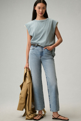 【関税込み】FRAME ブルー Le Jane Crop ジーンズ FRAME Atelier Le Jane Crop Jeans | Neiman Marcus