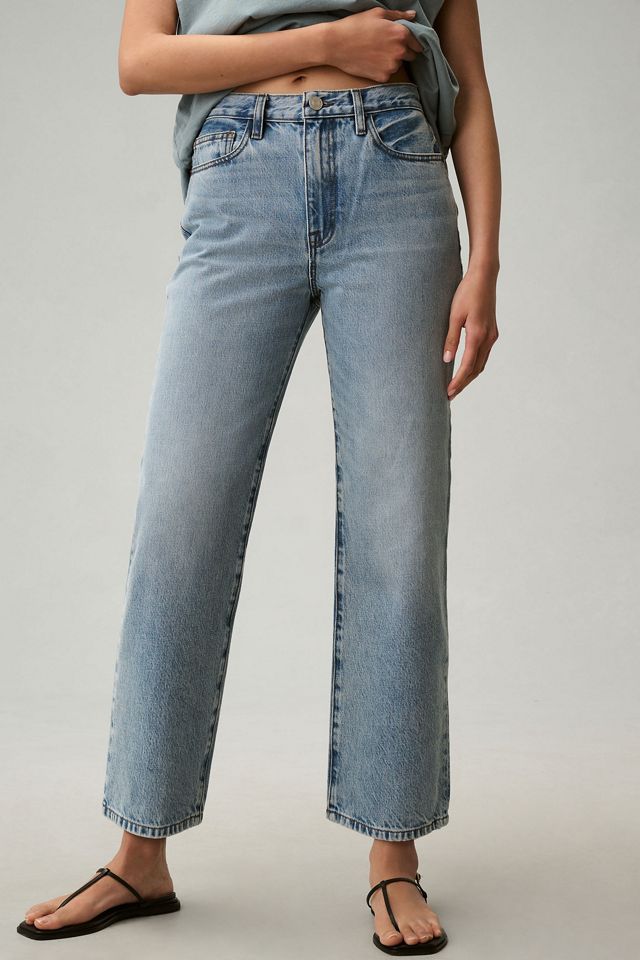FRAME Le Jane Crop High-Rise Straight-Leg Jeans | Anthropologie