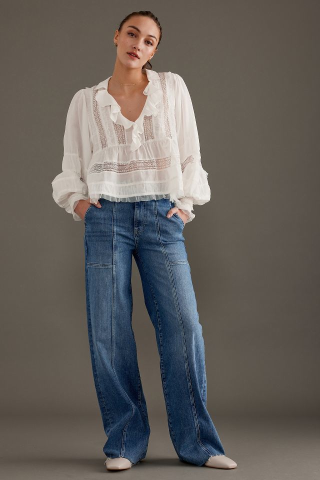 Anthropologie high hot sale waisted jeans