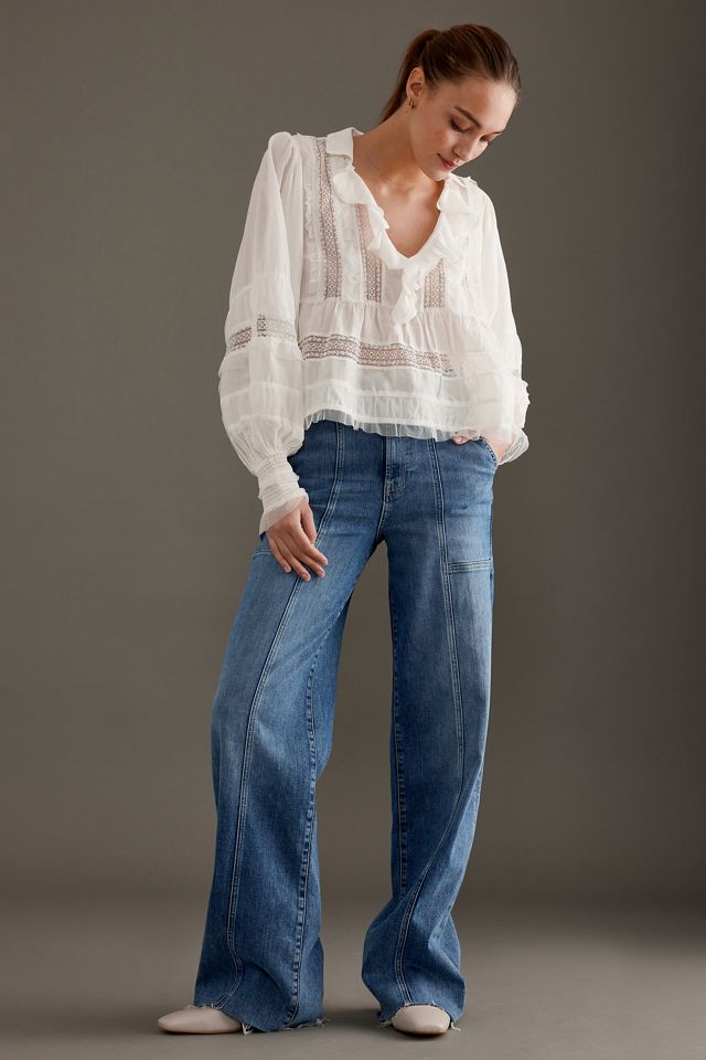Jeans FRAME Daphne a Vita Alta e Gamba Dritta #1