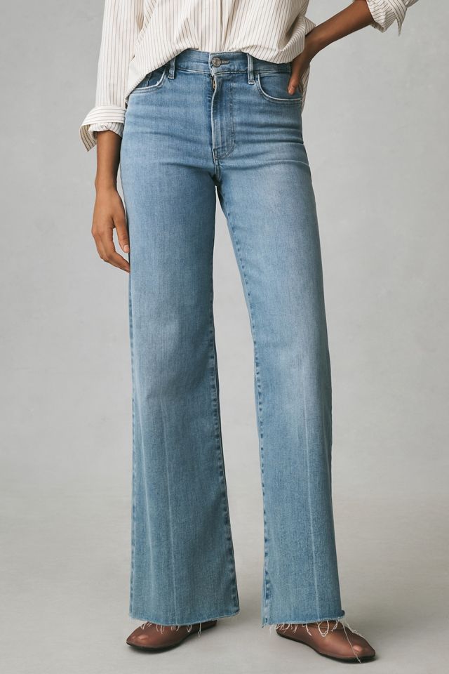 FRAME Le Slim Palazzo High-Rise Wide-Leg Jeans | Anthropologie