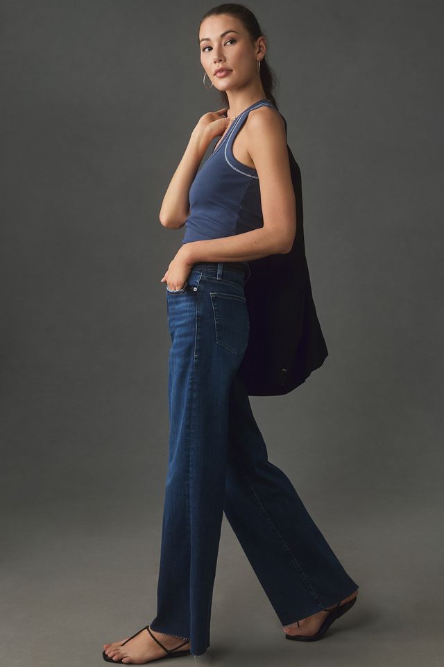 FRAME Le Slim Palazzo High-Rise Wide-Leg Jeans #4