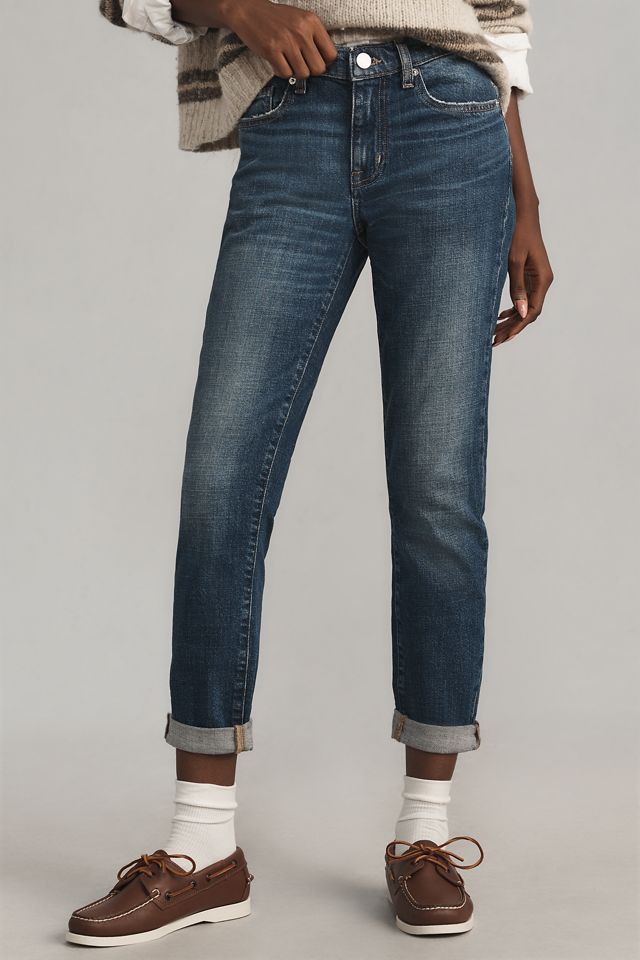 FRAME Le Garcon Mid-Rise Boyfriend Cuffed Jeans #1