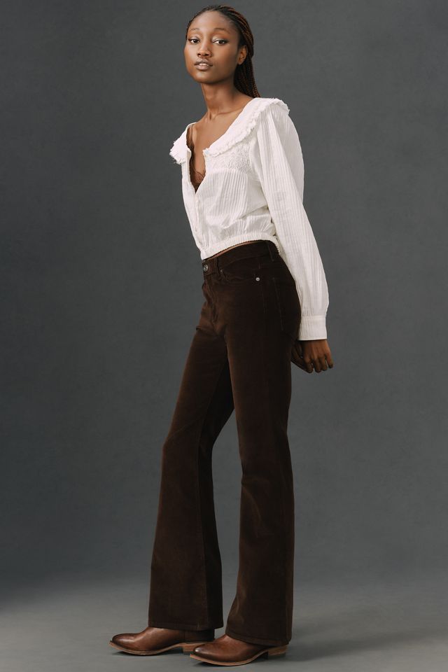FRAME Le Easy High-Rise Flare Corduroy Jeans | Anthropologie