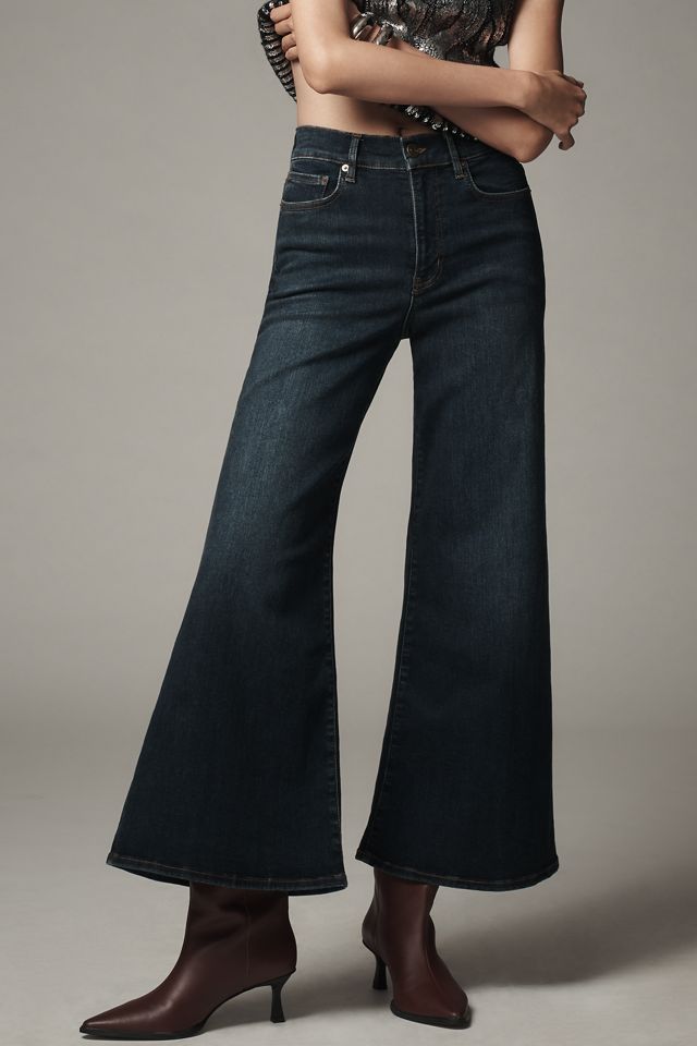 FRAME Le Palazzo Crop High-Rise Wide-Leg Jeans #1