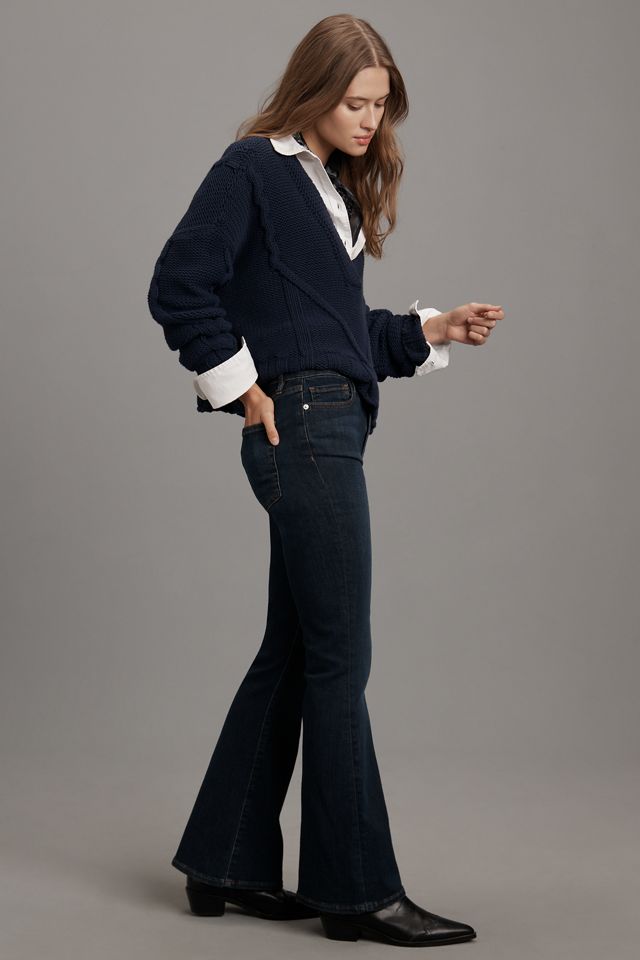 FRAME Petite Le Pixie High Flare Jeans #4