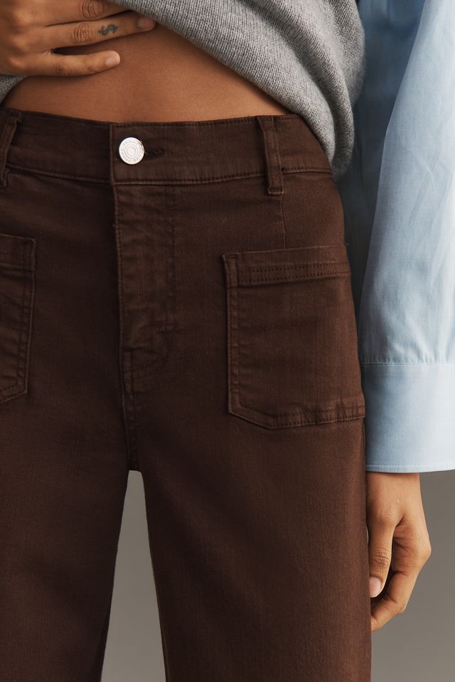 FRAME Le Slim High-Rise Palazzo Jeans #3