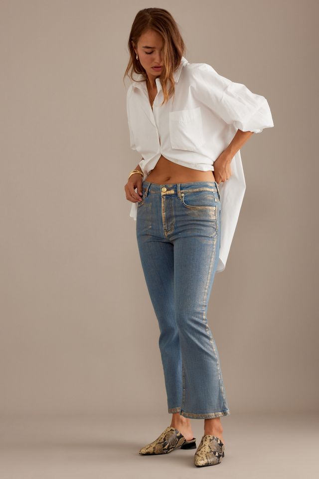 FRAME Le Crop Mini Boot Coated Jeans #1
