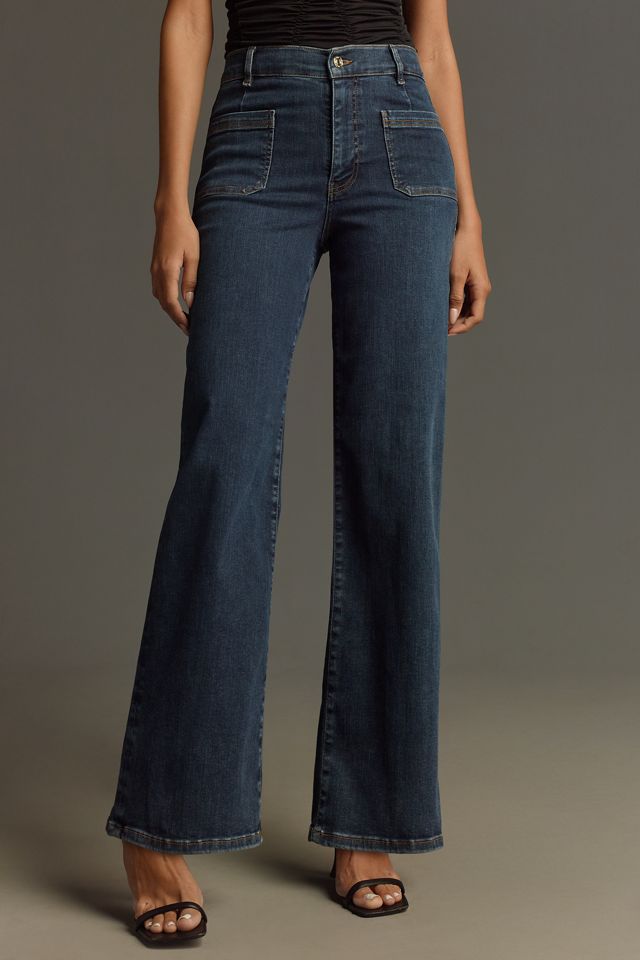 FRAME Le Slim Palazzo High-Rise Wide-Leg Jeans #1