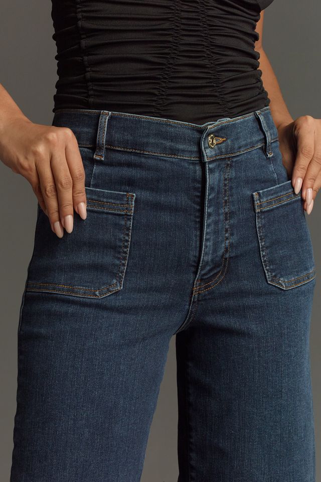 FRAME Le Slim Palazzo High-Rise Wide-Leg Jeans #3