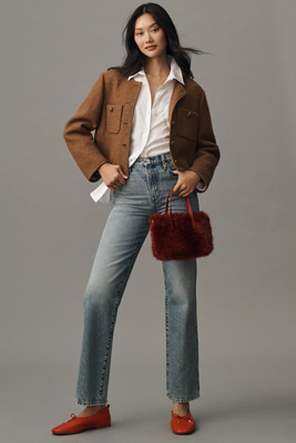 FRAME LE JANE ANKLE HIGH-RISE STRAIGHT-LEG JEANS 