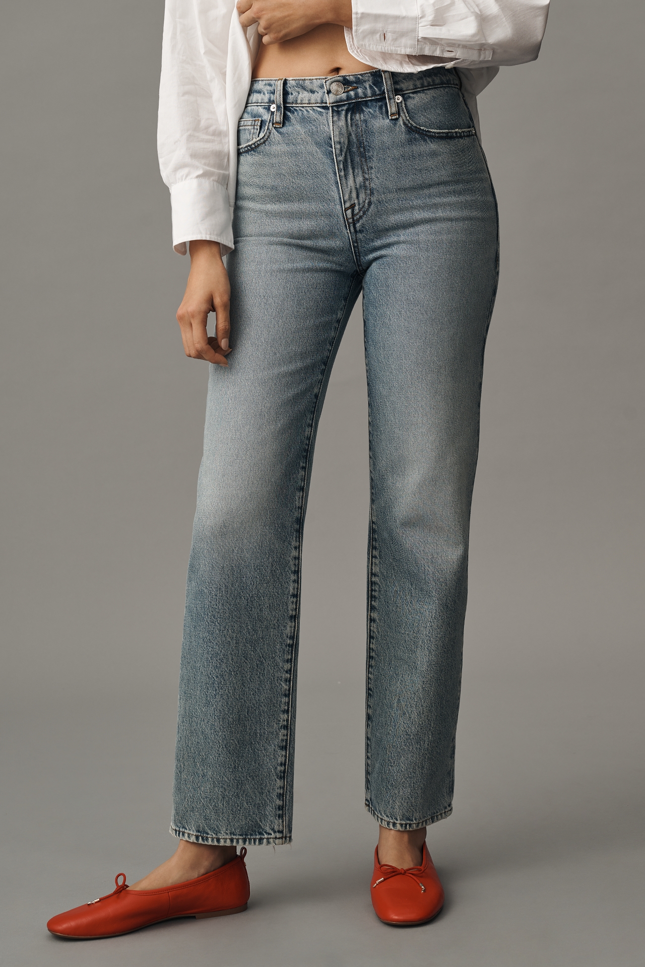 Frame Le Jane Ankle High-Rise Straight-Leg Jeans