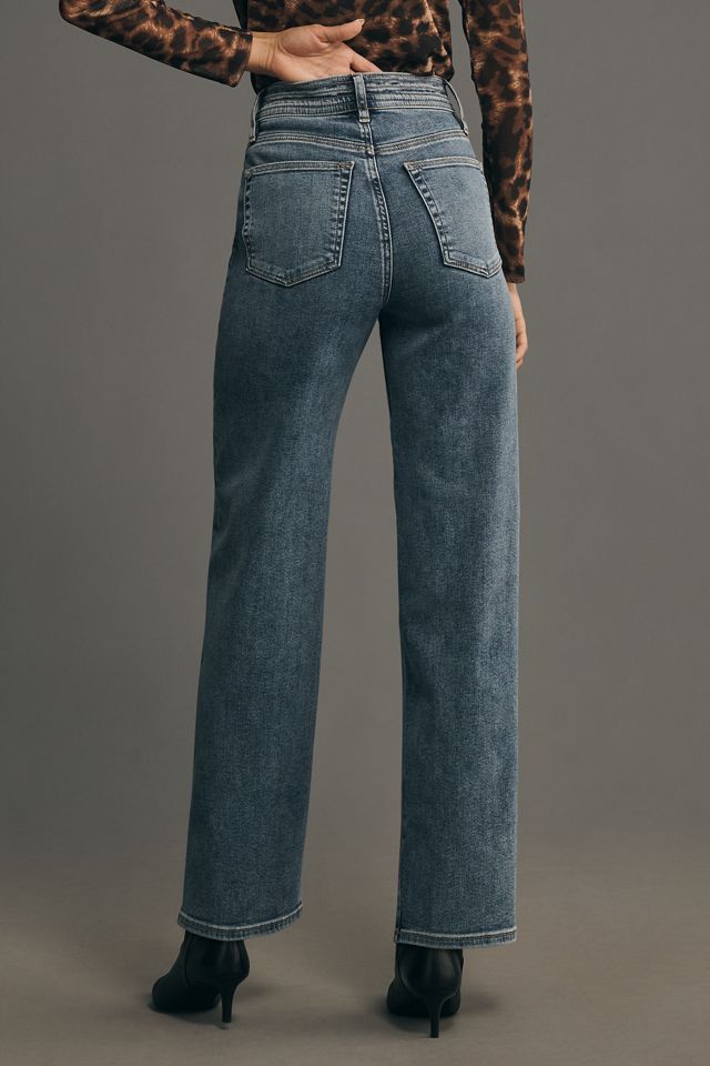 FRAME The Trapunto High-Rise Straight-Leg Jeans #4