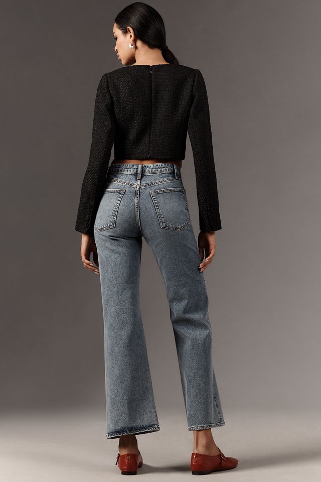 FRAME Petite Le Pixie Arrow High-Rise Flare Jeans #3