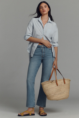 Frame The Borrowed Mid-rise Relaxed Jeans In Blue