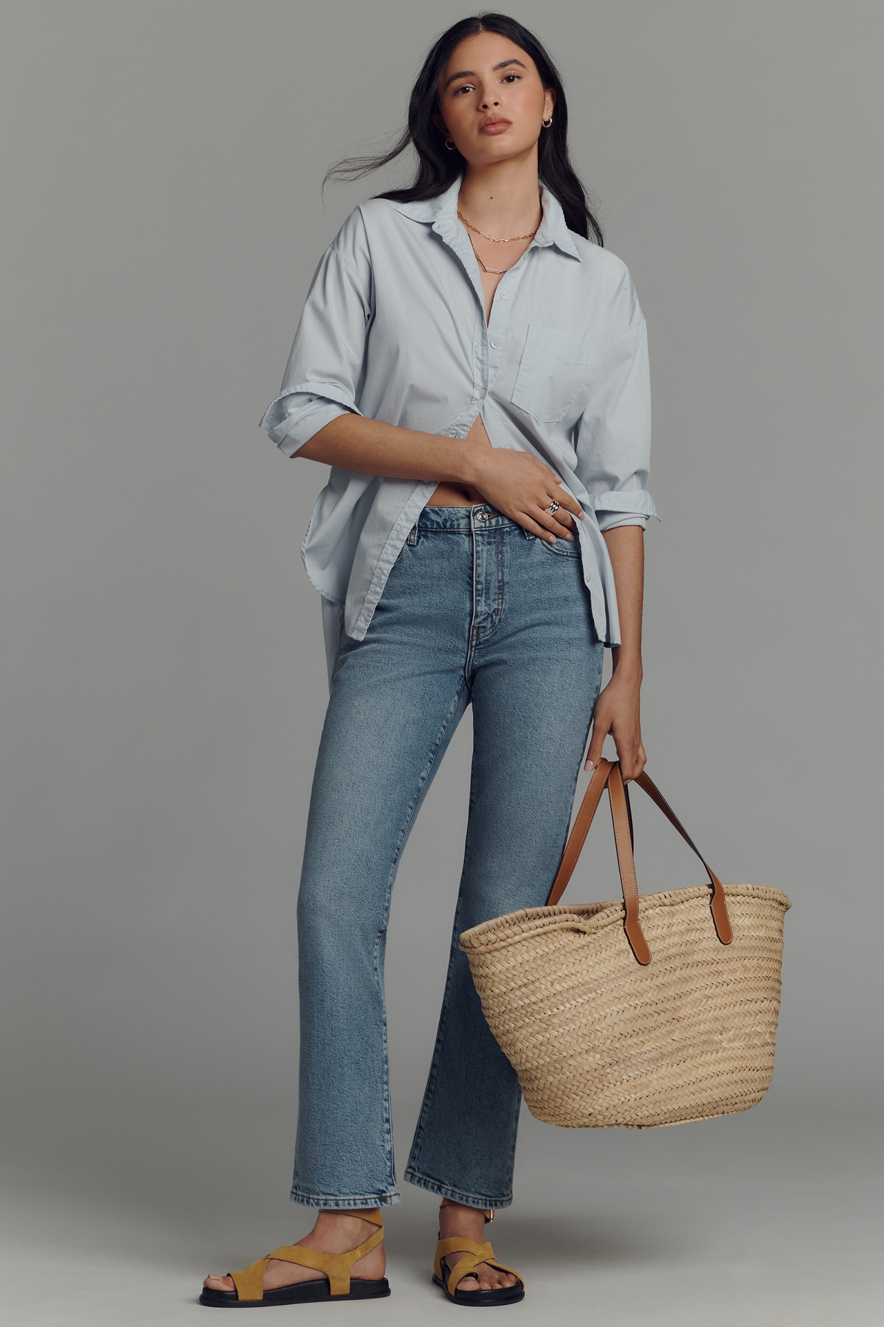 FRAME The Borrowed Mid-Rise Relaxed Jeans