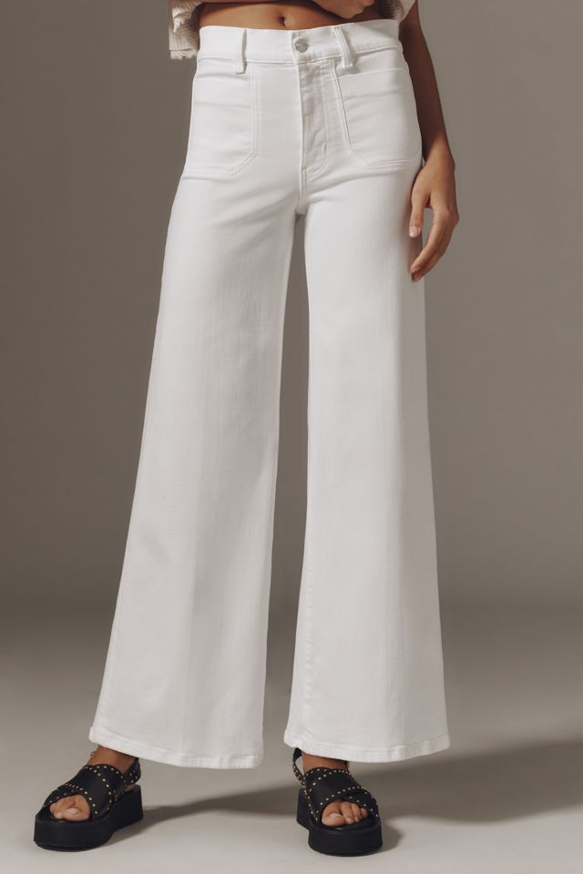 FRAME Le Slim Palazzo Modernist Pocket High-Rise Wide-Leg Jeans #1
