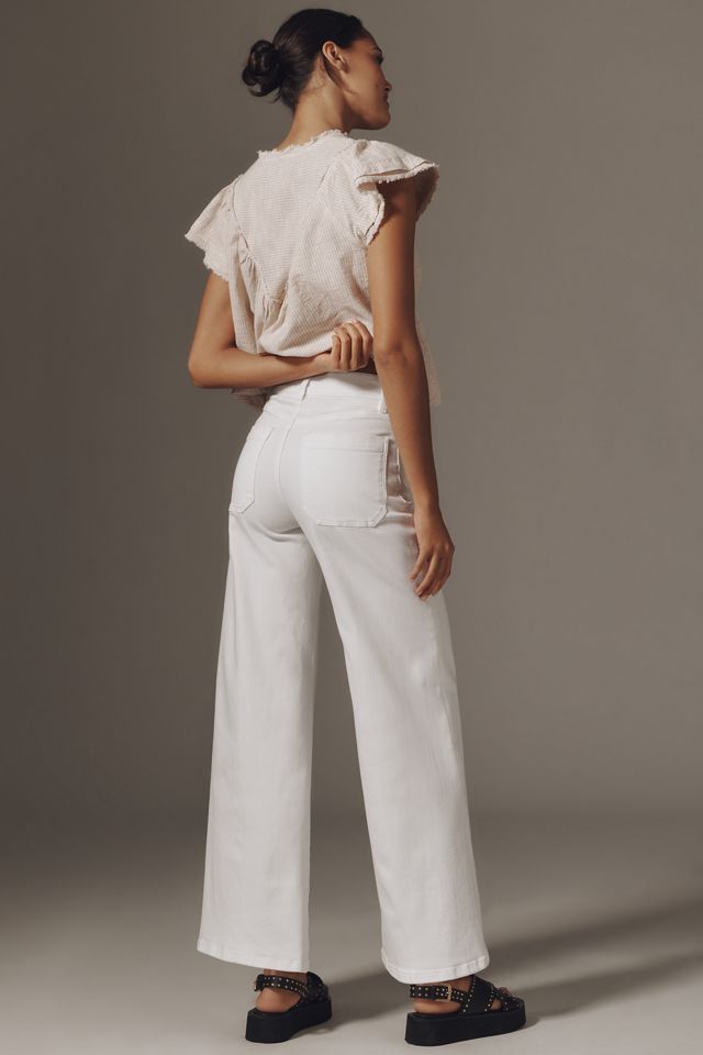 FRAME Le Slim Palazzo Modernist Pocket High-Rise Wide-Leg Jeans #2