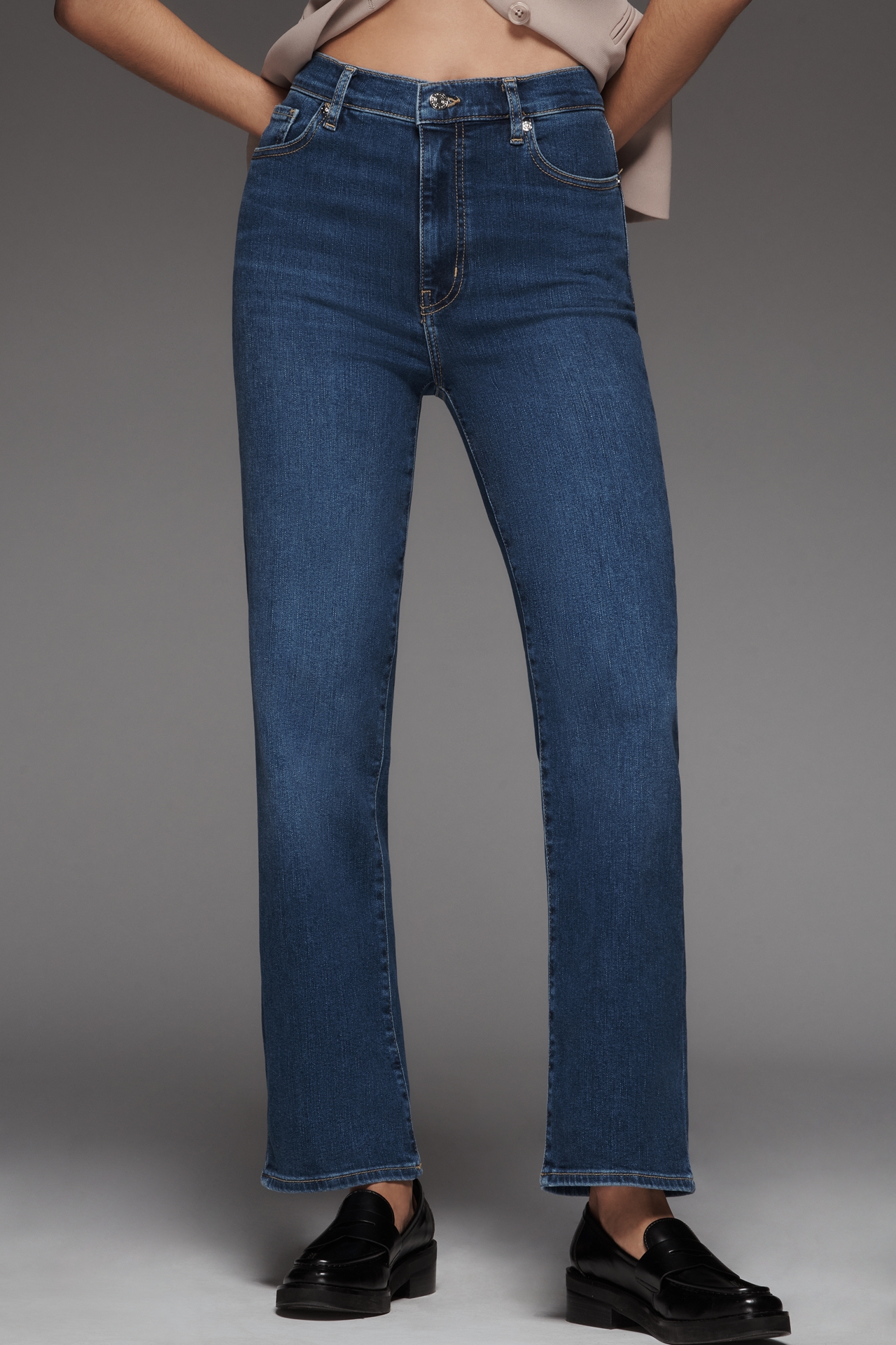 FRAME Le Sleek High-Rise Straight Jeans