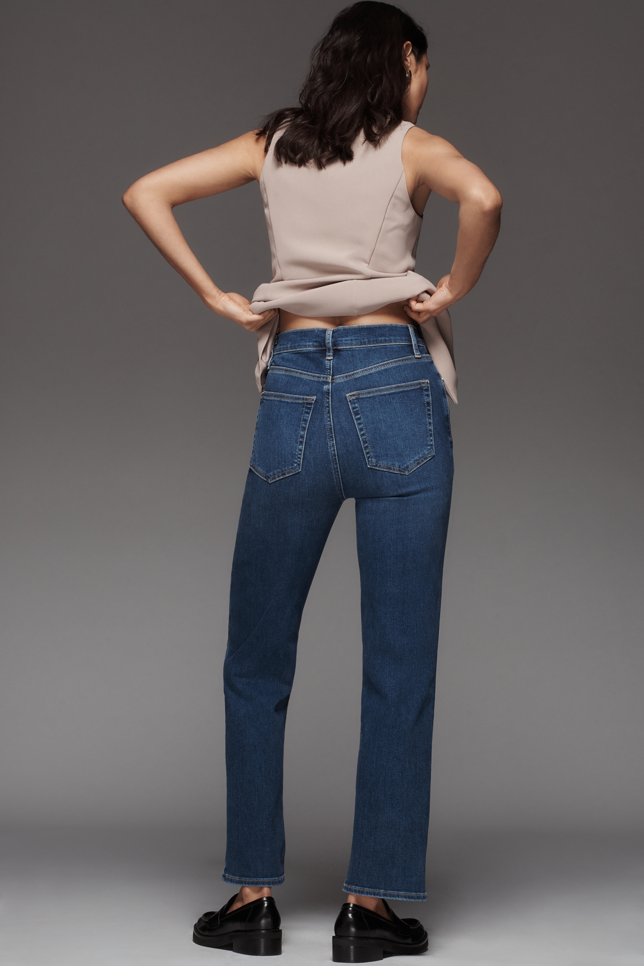 FRAME Le Sleek High-Rise Straight Jeans