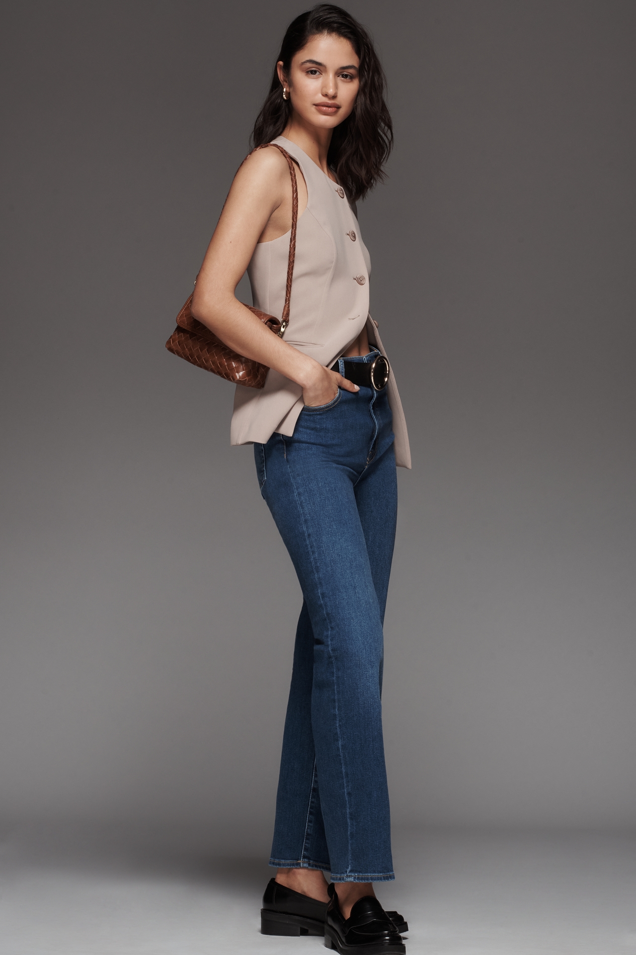 FRAME Le Sleek High-Rise Straight Jeans
