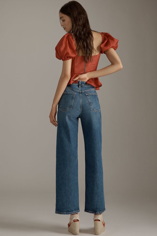 FRAME The Wide High-Rise Wide-Leg Jeans #3