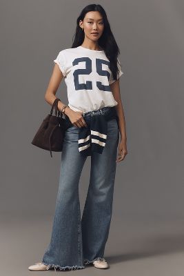 FRAME THE LAX MID-RISE RELAXED FLARE JEANS 