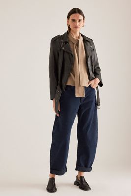 FRAME The Bubble High-Rise Barrel Jeans