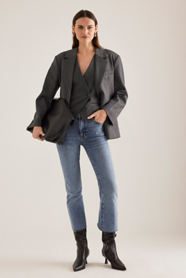 Le Crop Mini Boot High-Rise Bootcut Jeans en , taille: 28 chez Anthropologie - FRAME - Modalova
