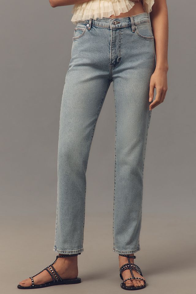 FRAME The Borrowed Mid-Rise Straight-Leg Jeans #1