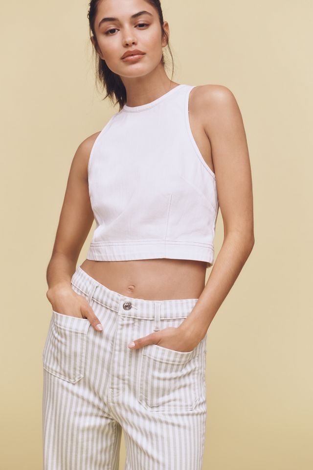 FRAME The Anchor High-Rise Crop Wide-Leg Jeans #3