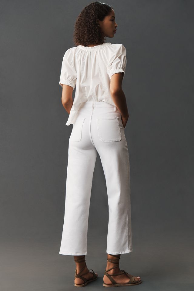FRAME The Modern Pocket High-Rise Crop Wide-Leg Jeans #2