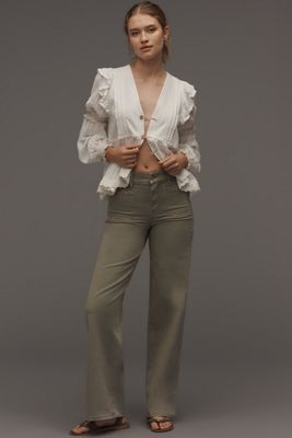 FRAME Le Slim Palazzo Modernist High-Rise Wide-Leg Jeans