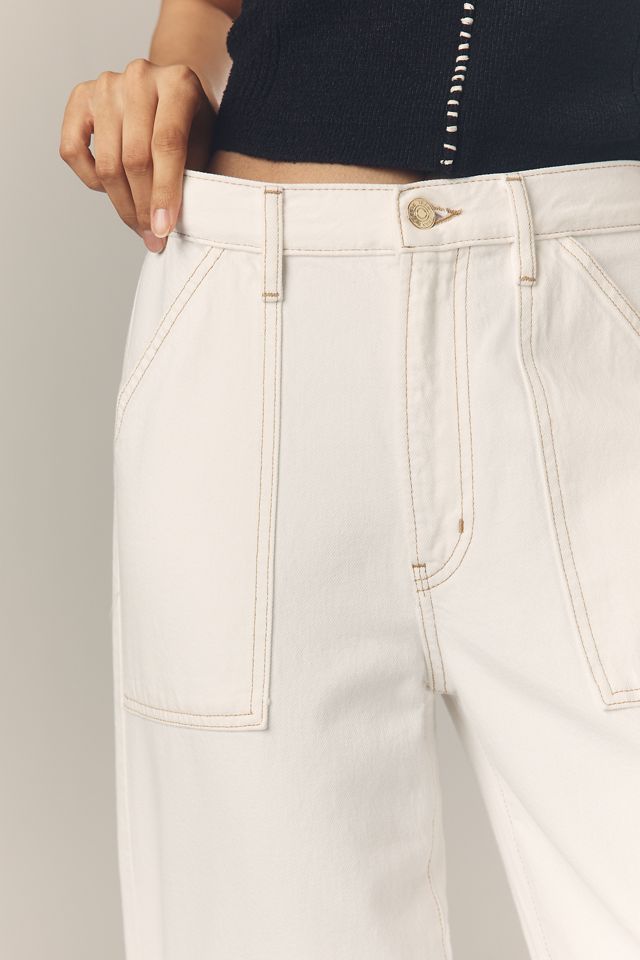 FRAME The Utility Trouser High-Rise Wide-Leg Jeans #2