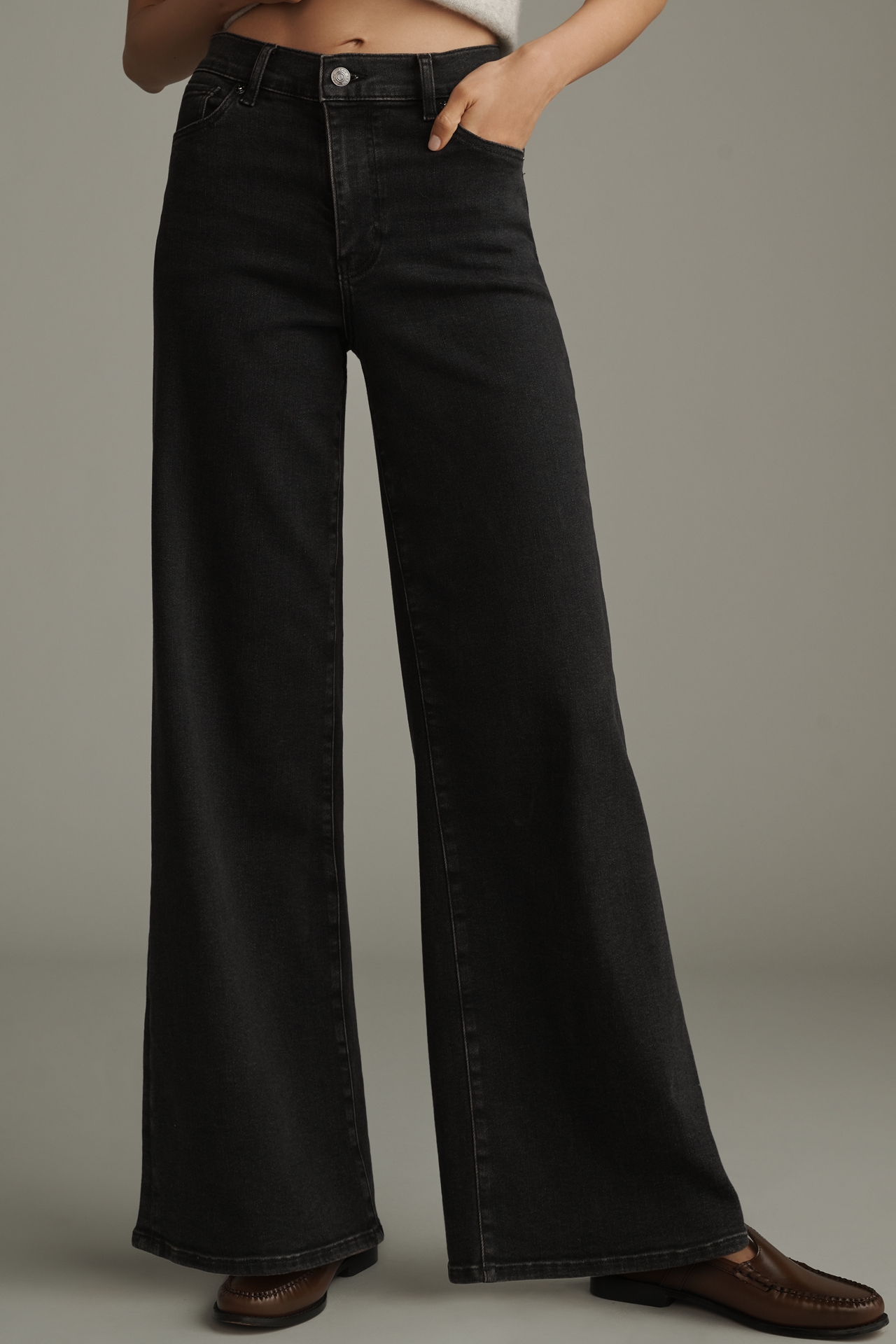 FRAME Le Slim Palazzo High-Rise Wide-Leg Jeans