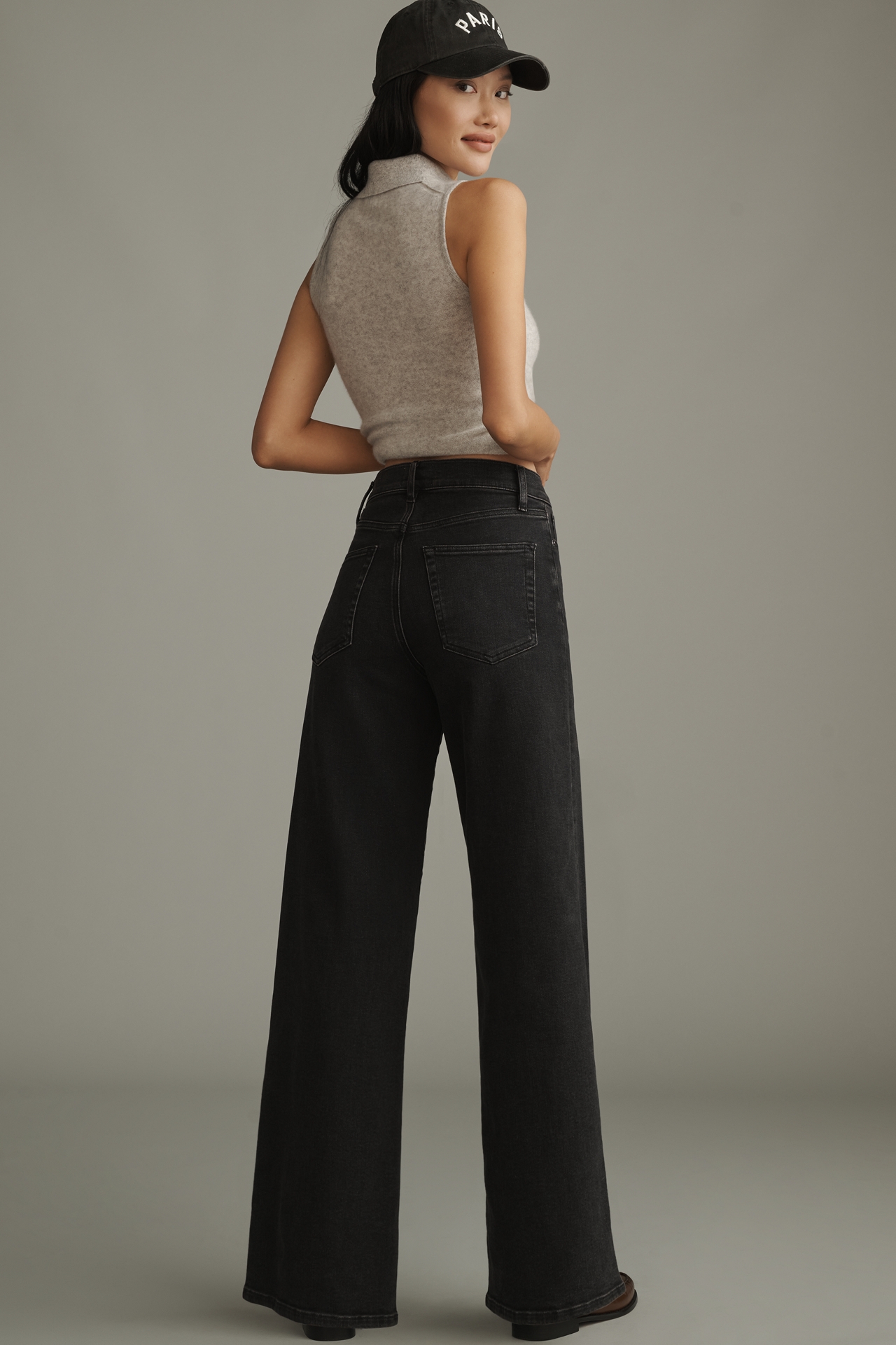 FRAME Le Slim Palazzo High-Rise Wide-Leg Jeans