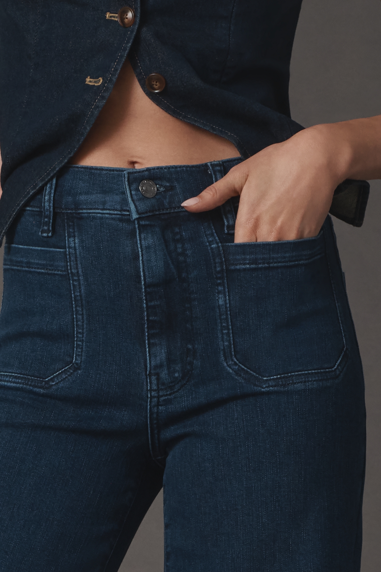 FRAME Le Slim Palazzo High-Rise Jeans