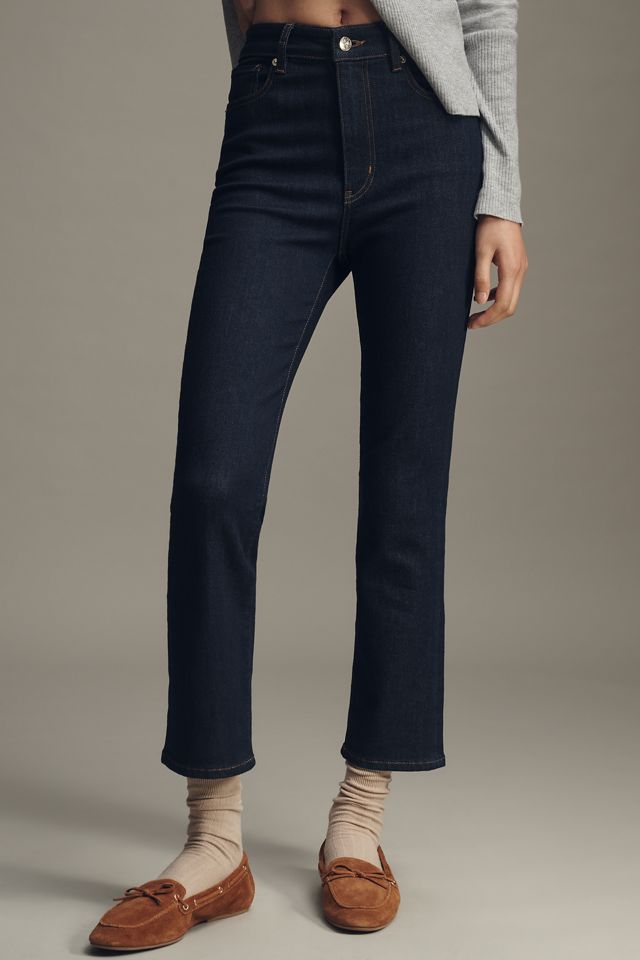 FRAME The Pencil High-Rise Crop Straight-Leg Jeans #1